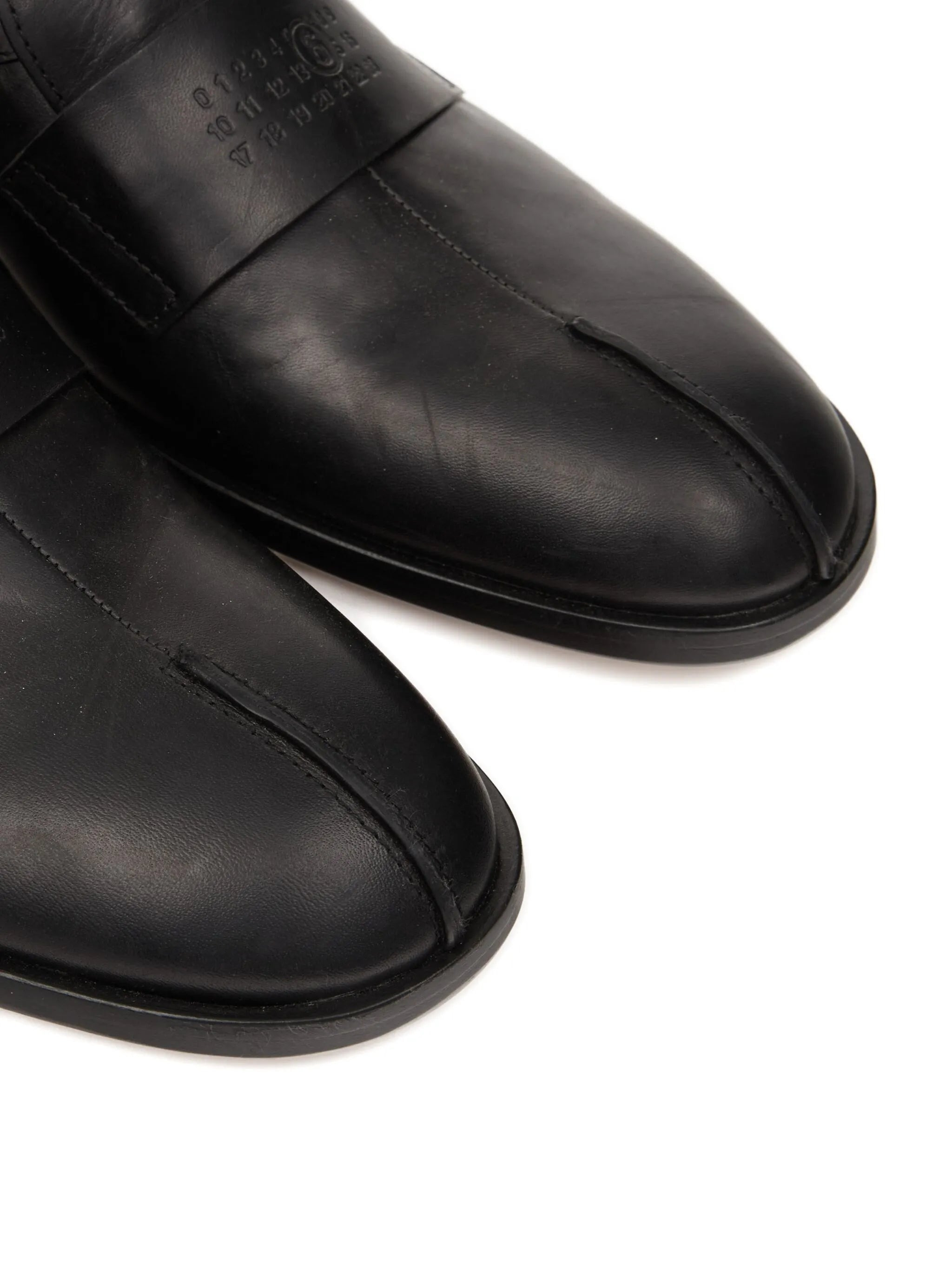 Mm6 Maison Margiela Tabi Leather Loafers - 4