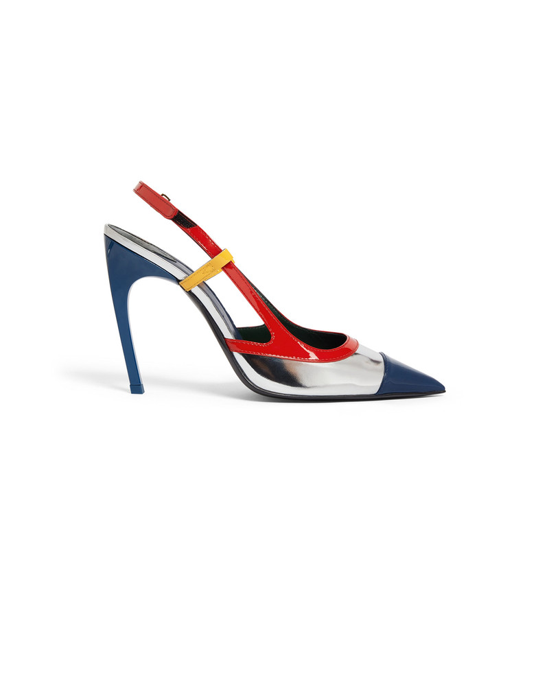 Chrome Arch Slingback Pump | Casablanca Paris 1