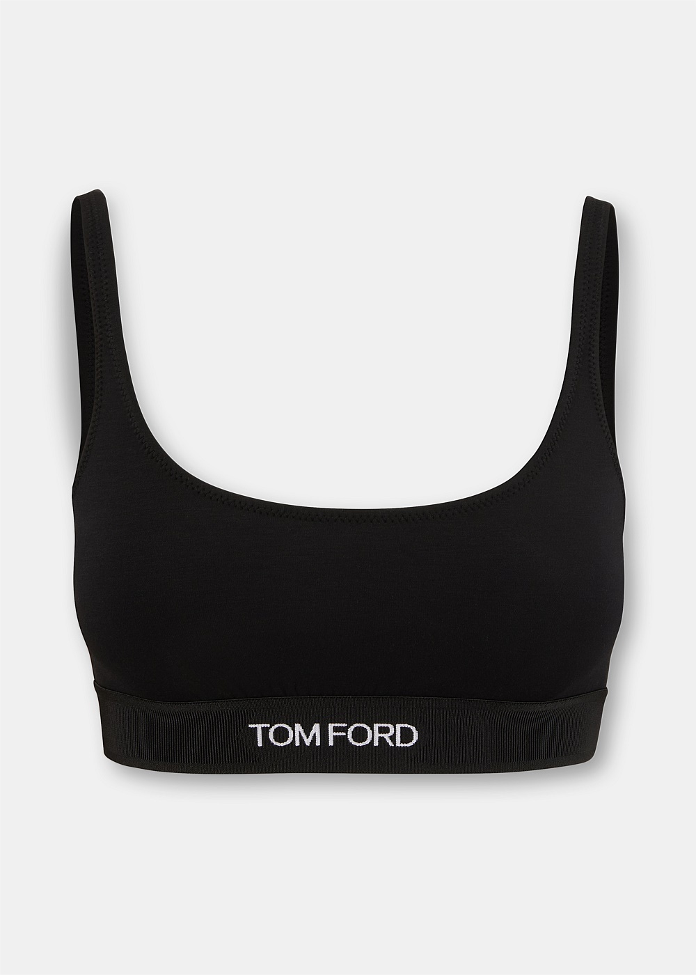 Black Modal Signature Logo Bralette - 1