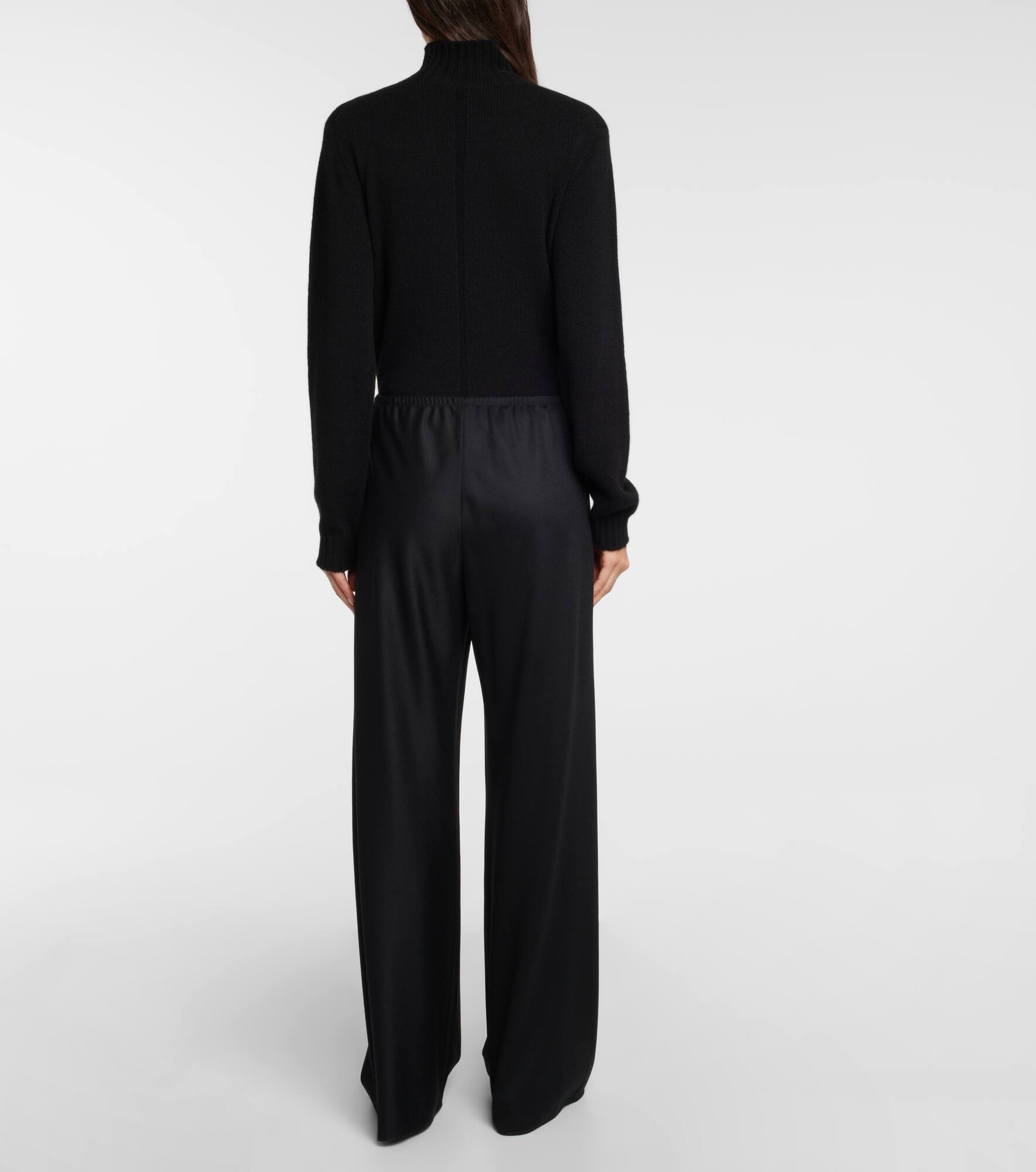 Gala virgin wool wide-leg pants - 3