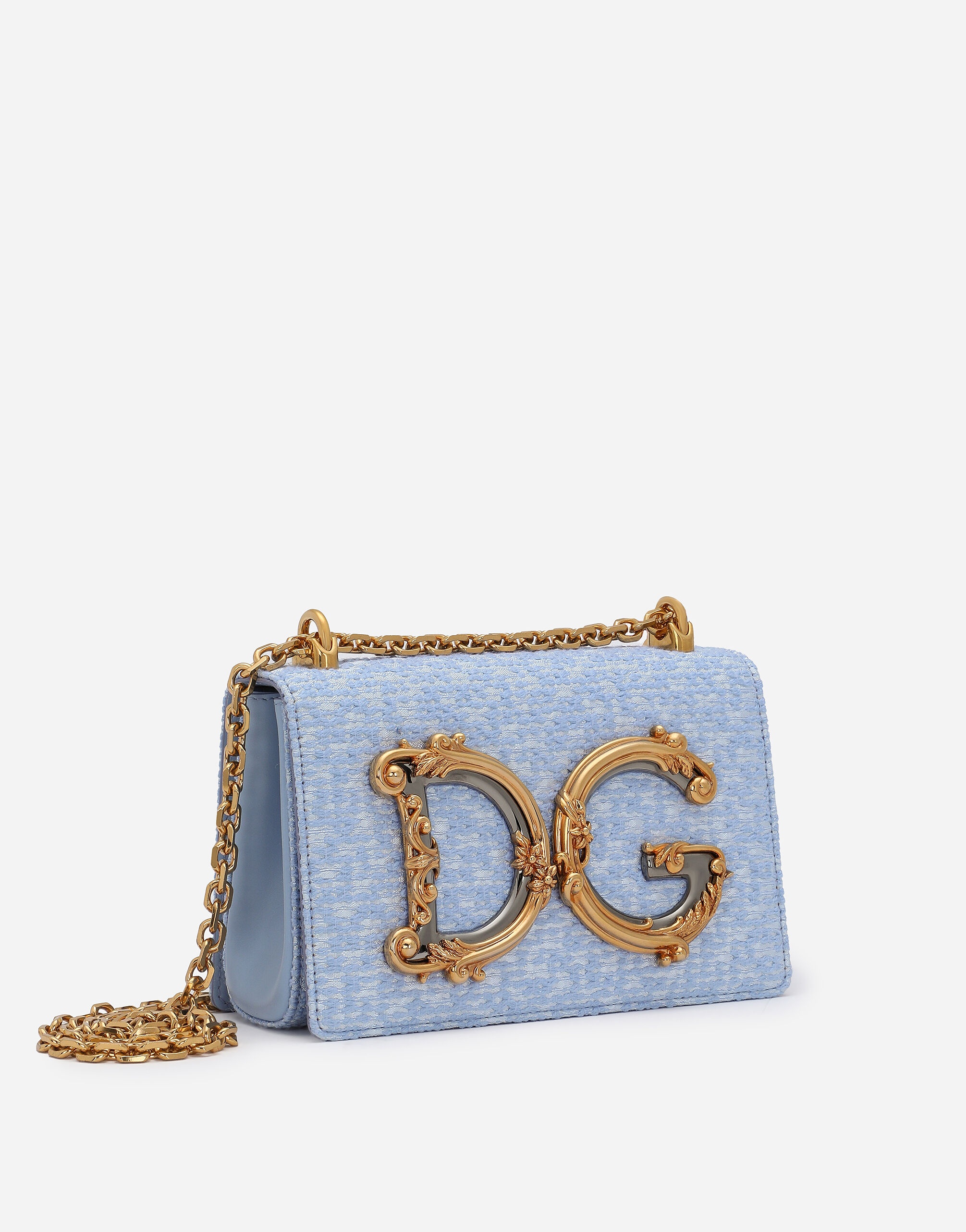【関税・送料無料】Dolce&Gabbana ブルー ミニ DG バッグ Dolce & Gabbana Medium DG Girls shoulder bag | REVERSIBLE