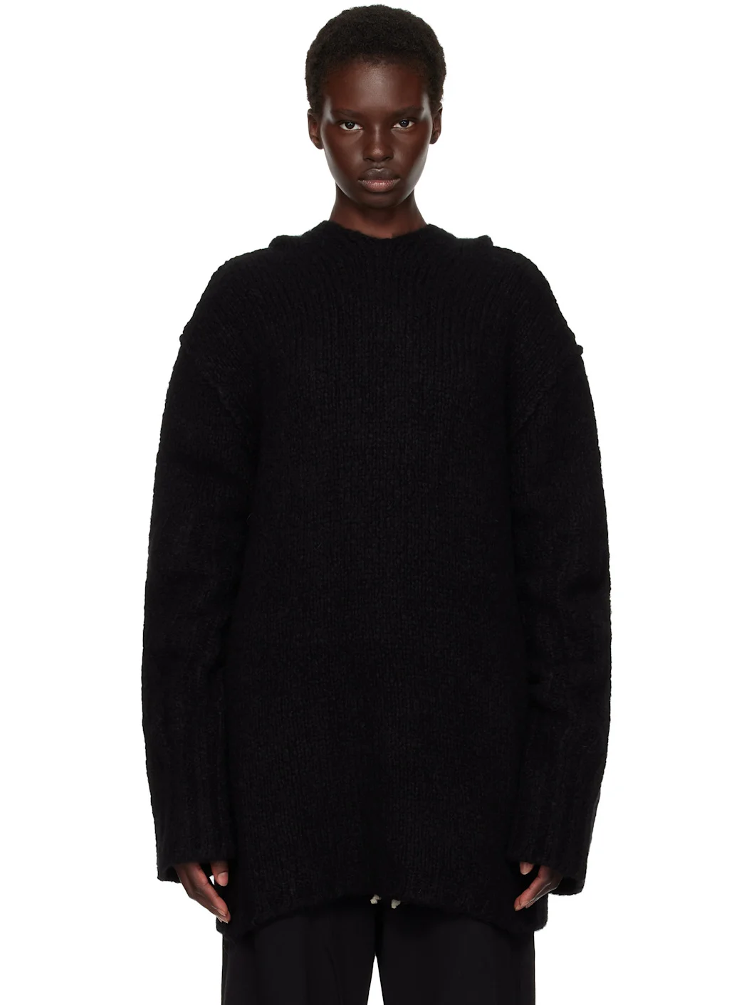 Black Tower Oversized Hoodie - 1