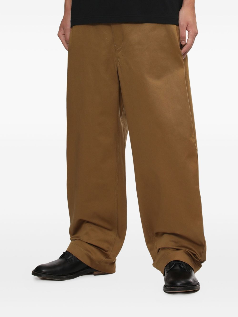 belt-detail wide-leg trousers - 3