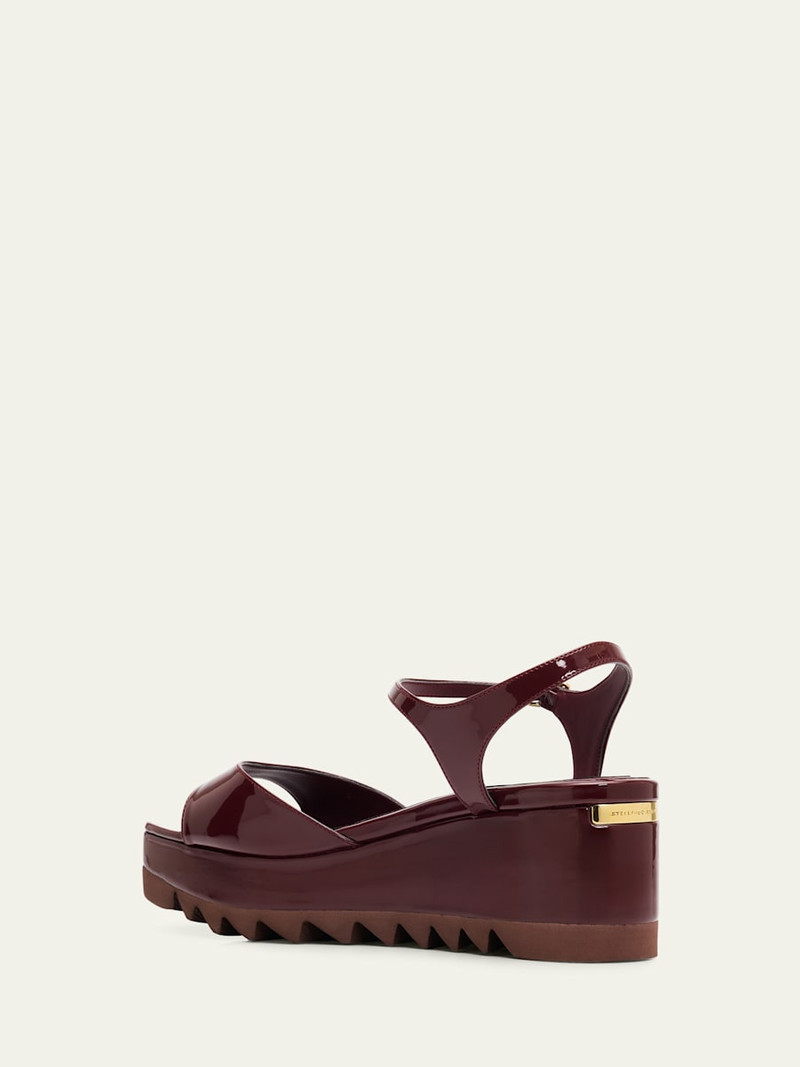 Stella McCartney 80mm Elyse Patent Platform Sandals outlook