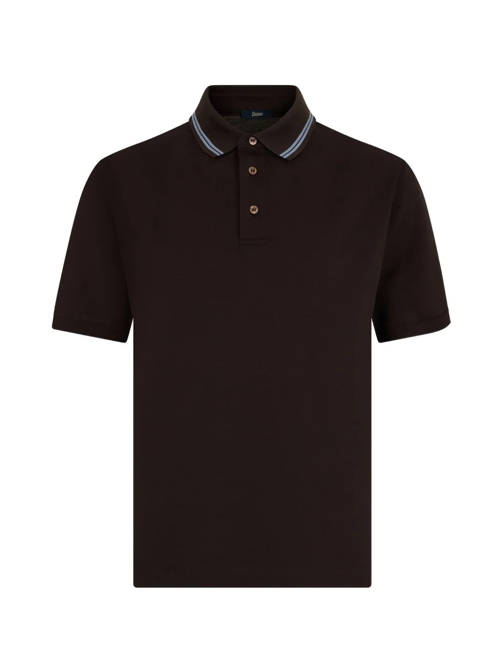 tipped-collar polo shirt - 1