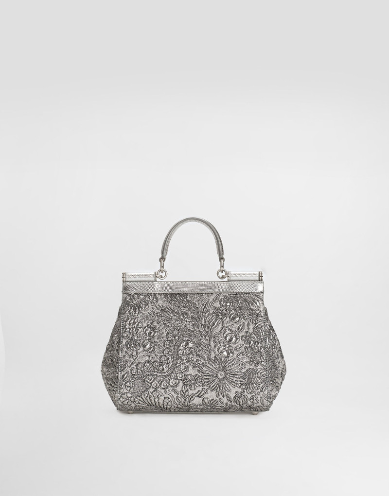 Medium Sicily handbag in brocade 4