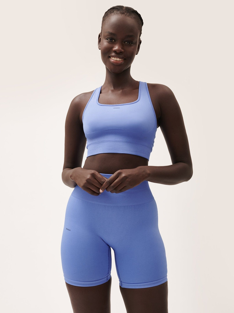 Women's Plant-Stretch Compressive Cycle Short Shorts - Iris Purple 3