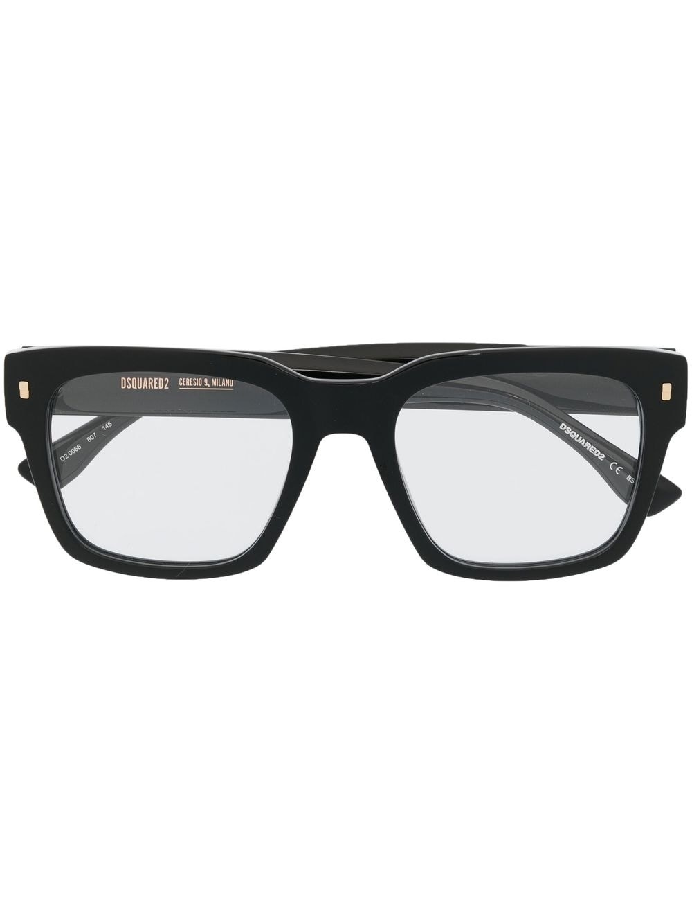 square-frame glasses - 1