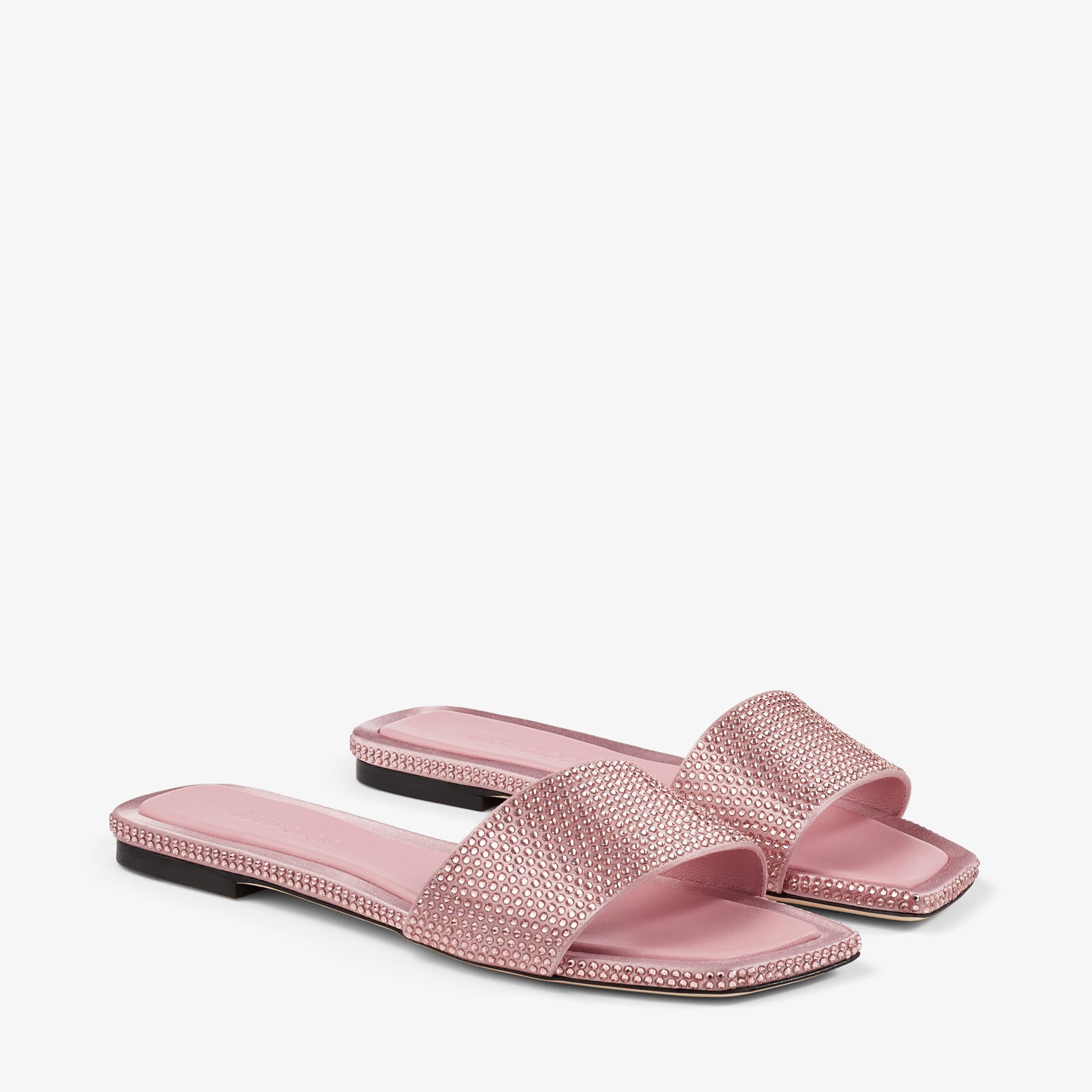Clovis Flat
Rose Satin Crystal Flats - 2