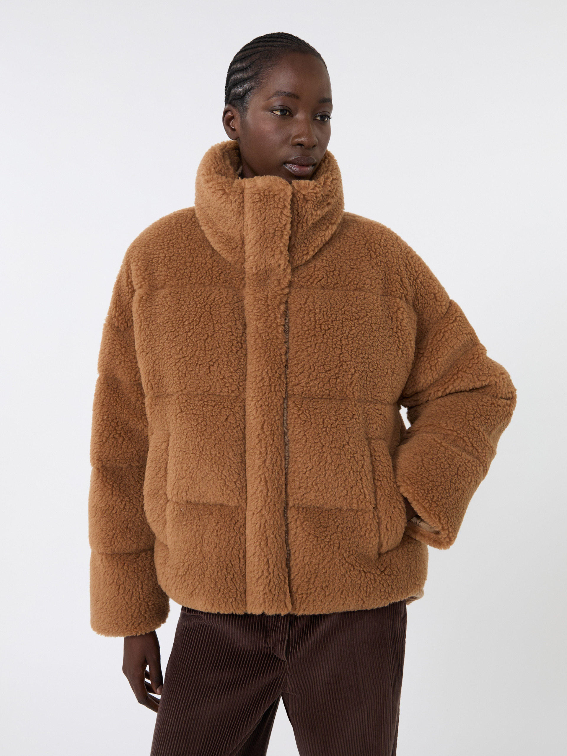 ALFREDO Cropped wool down jacket - 5