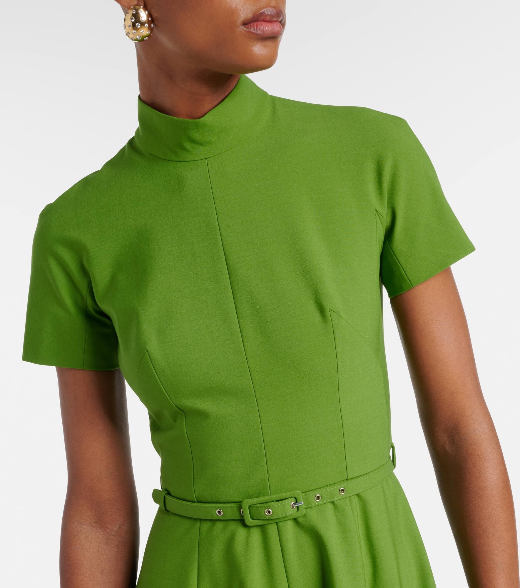 Camilla belted midi dress - 4