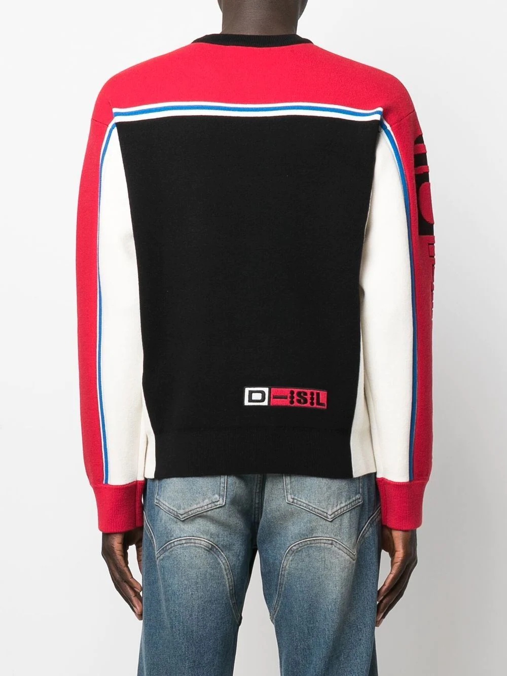 logo-print crew neck jumper - 4