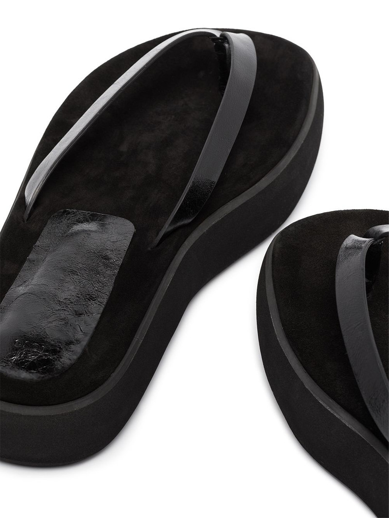 OSOI 40mm flatform leather sandals outlook