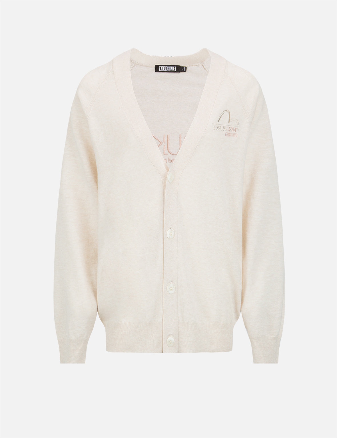 Seagull and Logo Embroidery Cardigan - 1