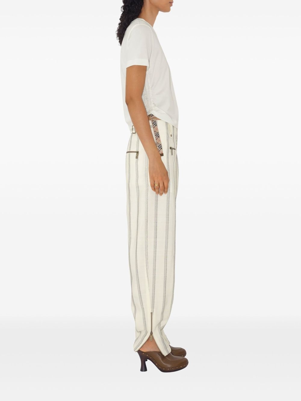 Check-trim T-shirt - 2