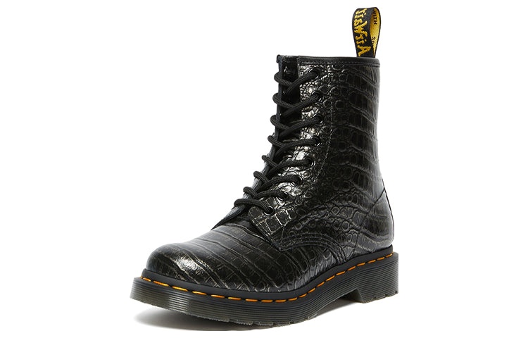 (WMNS) Dr. Martens Lacing Crocodile Pattern Martin Boots 27249029 - 3