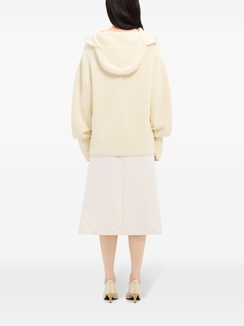 ribbed-knit hooded sweater 5