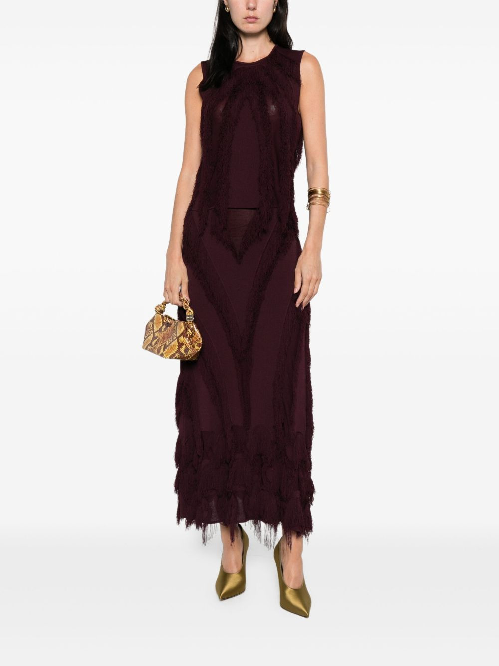 fringe sleeveless top - 2