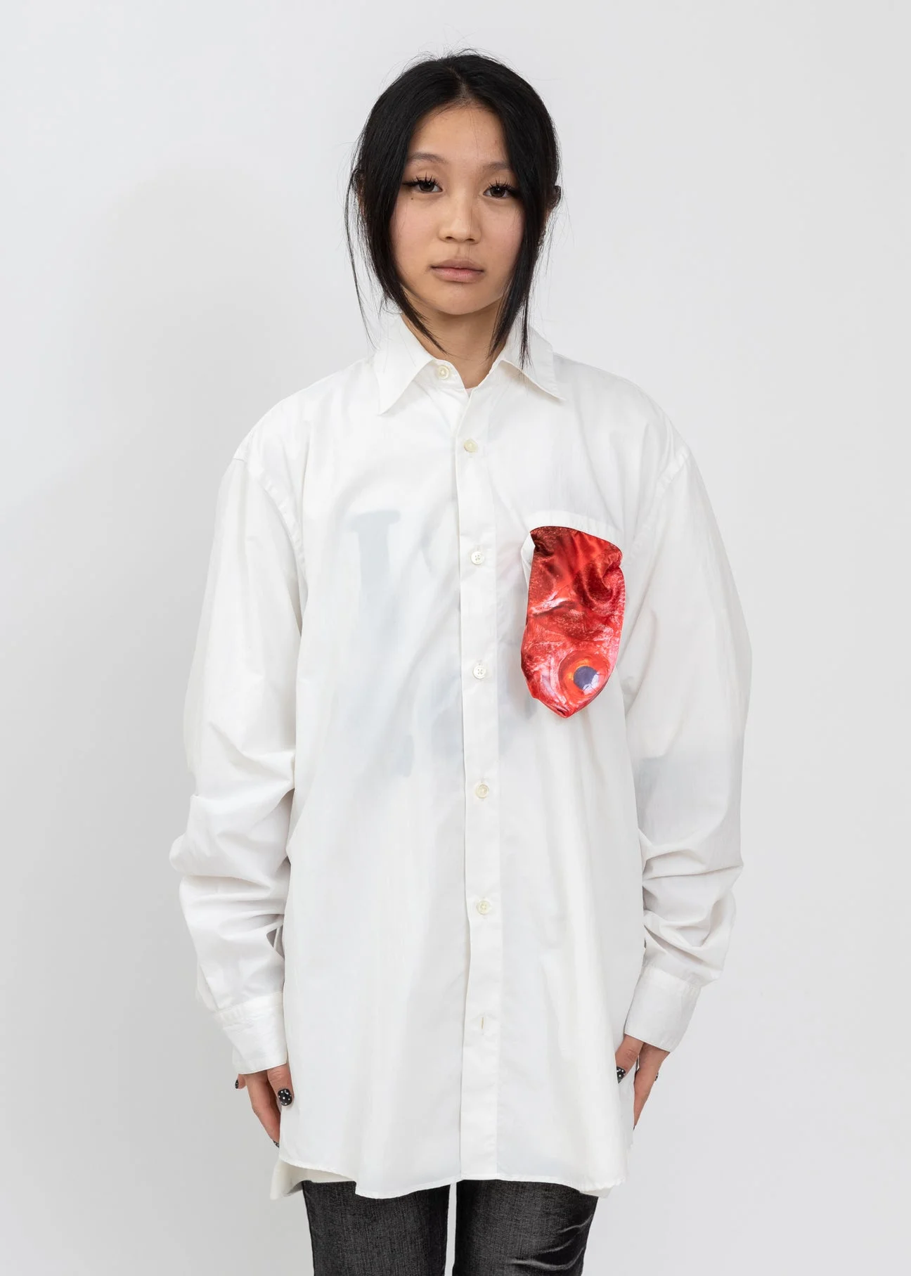White Kinmedai Thread Shirt - 1