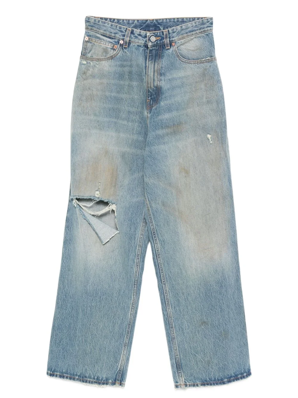 distressed baggy jeans - 1