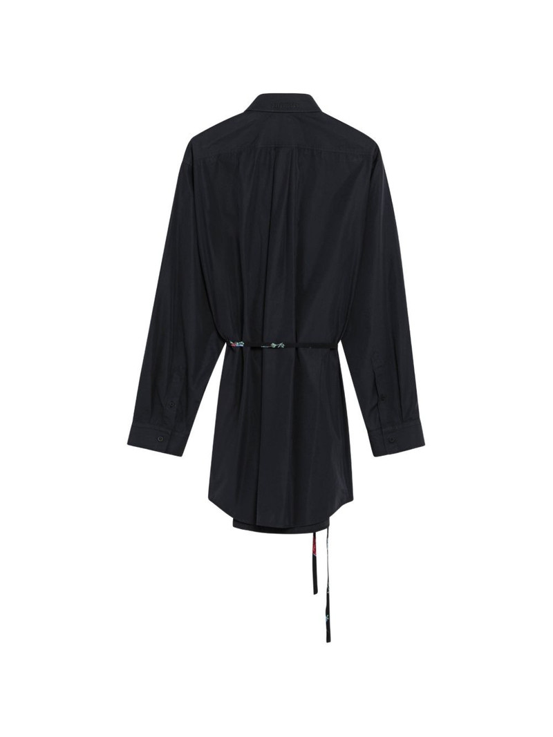BALENCIAGA tie-detail mini dress outlook