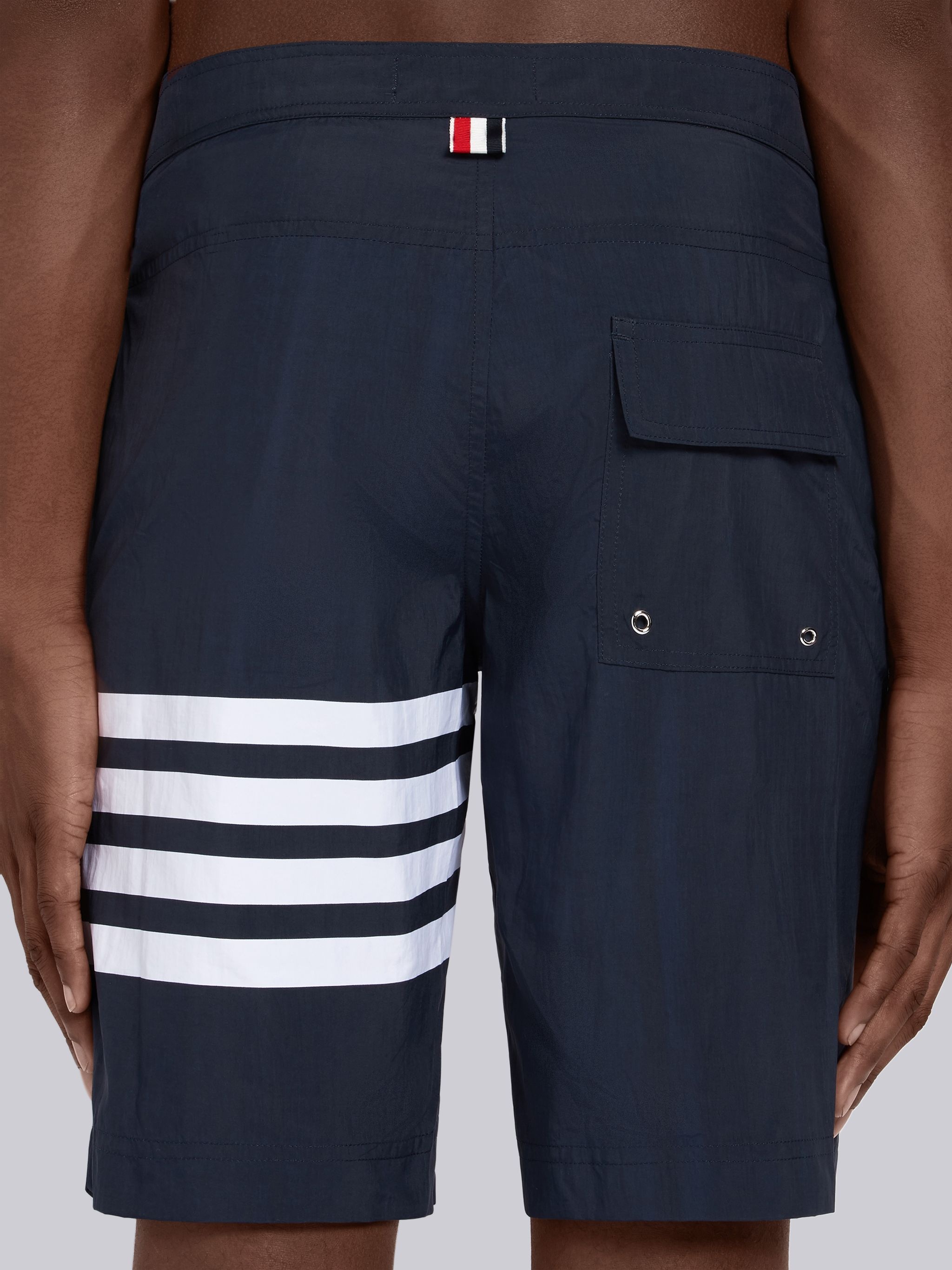 Navy Swim Tech 4-Bar Board Short - 6