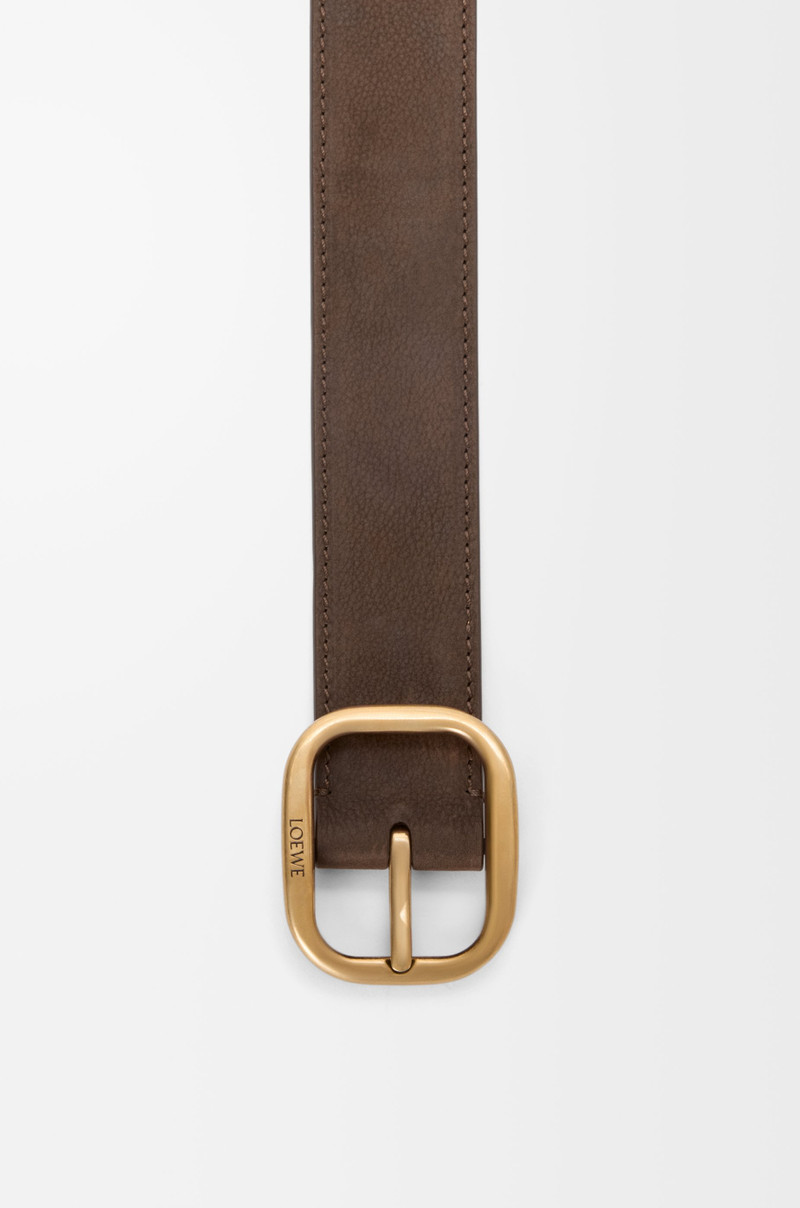 Loewe Rounded soft belt in nubuck outlook