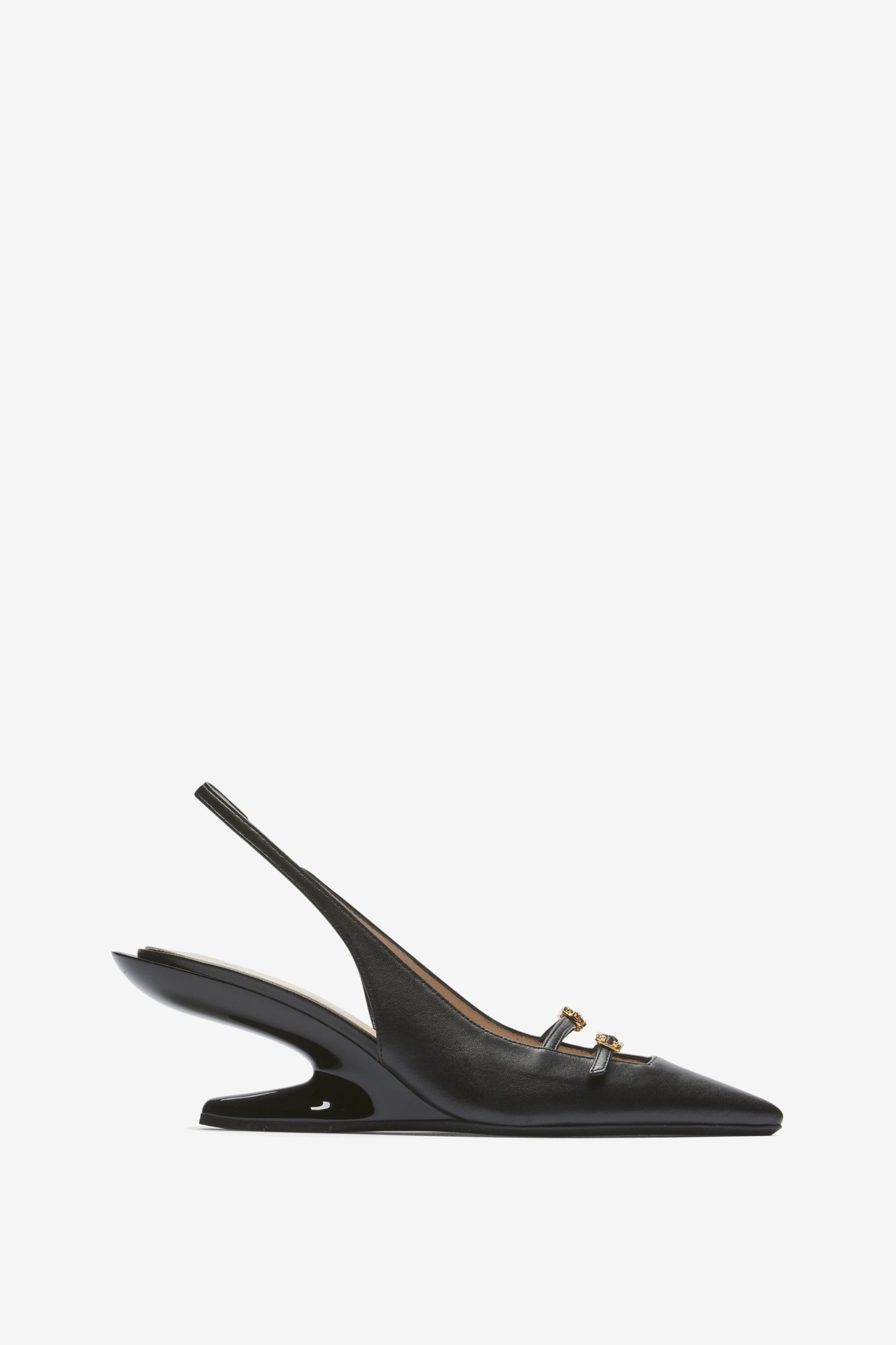 LEATHER SLINGBACK PUMPS - 1