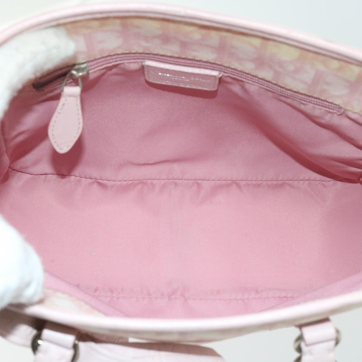 DIOR Trotter Romantic Hand Bag Leather Pink 09 Bo 09 Bo - 11
