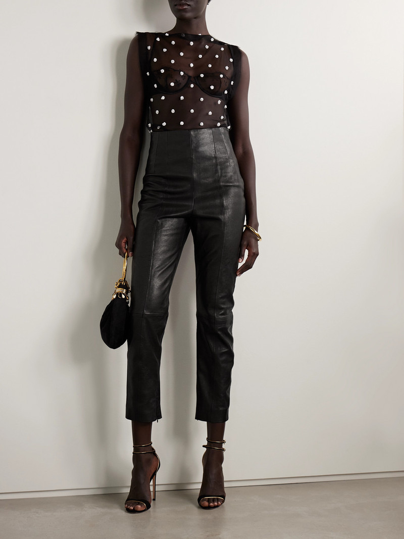 Isabel Marant Elicy Embellished Tulle Tank outlook