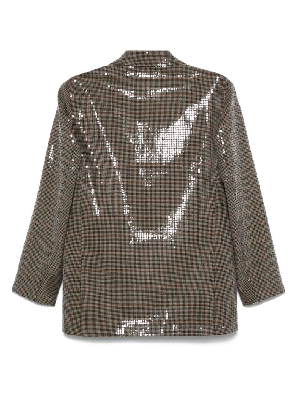 houndstooth sequin-embellished blazer - 2