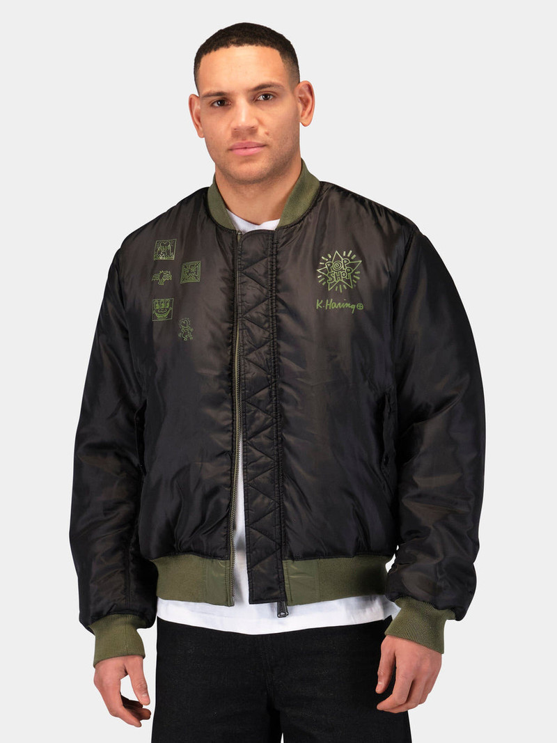 KEITH HARING X ALPHA MA-1 ALL REVERSIBLE 7