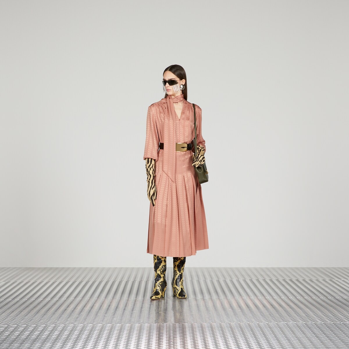 Pleated silk skirt - 2