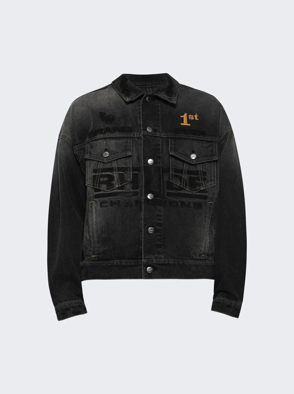 Tire Denim Trucker Jacket Agoura Black - 1