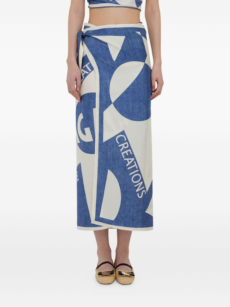 FERRAGAMO graphic-print wrap scarf outlook