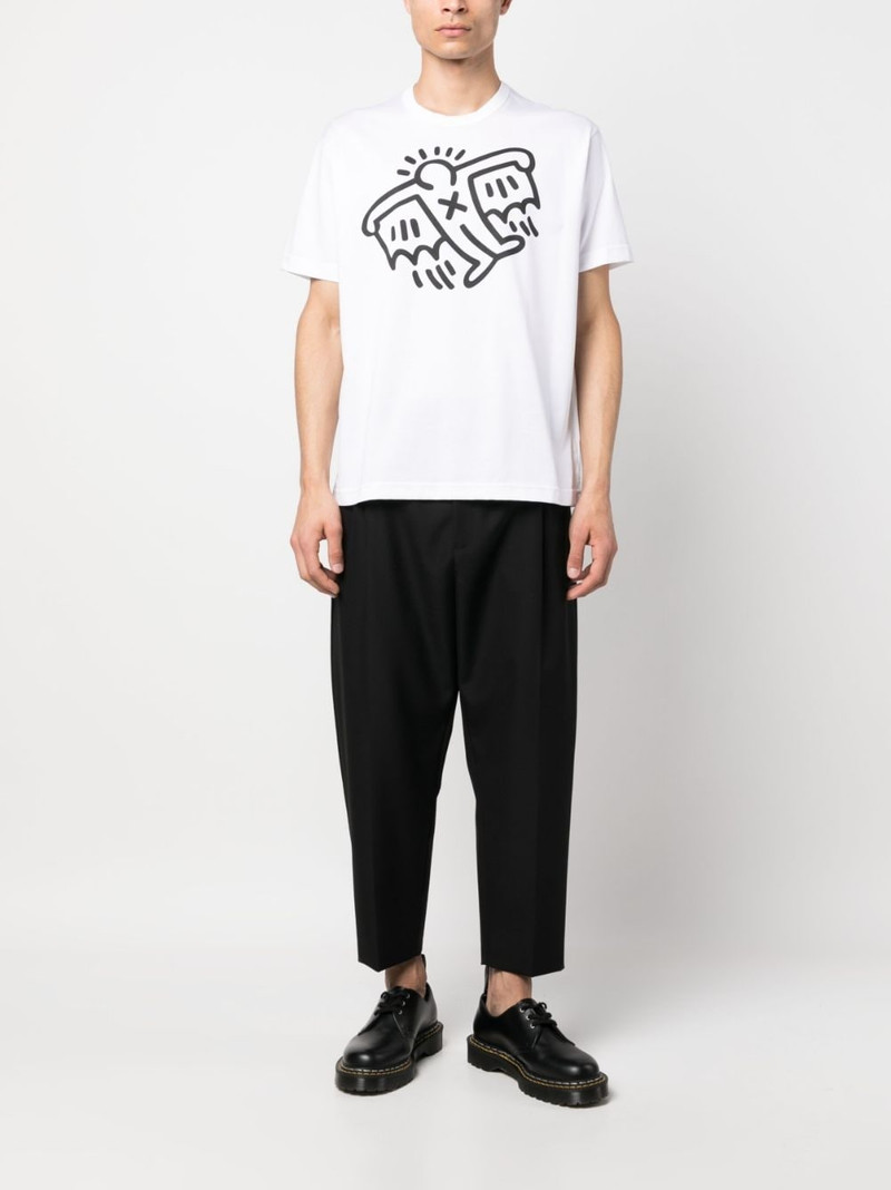 Junya Watanabe MAN graphic-print crew-neck T-shirt outlook