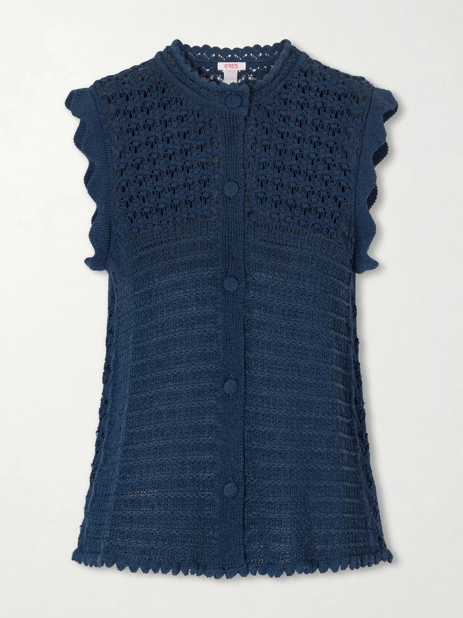 Aurora crochet-knit top Navy - 1