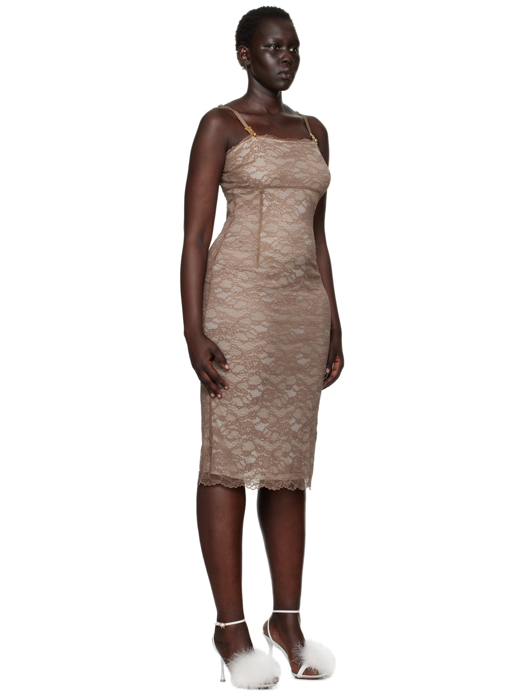 Taupe Blair Midi Dress - 2