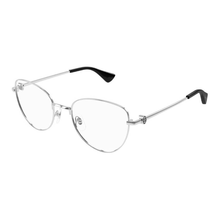 Cartier C Decor Demo Cat Eye Ladies Eyeglasses CT0490O 002 55 - 2