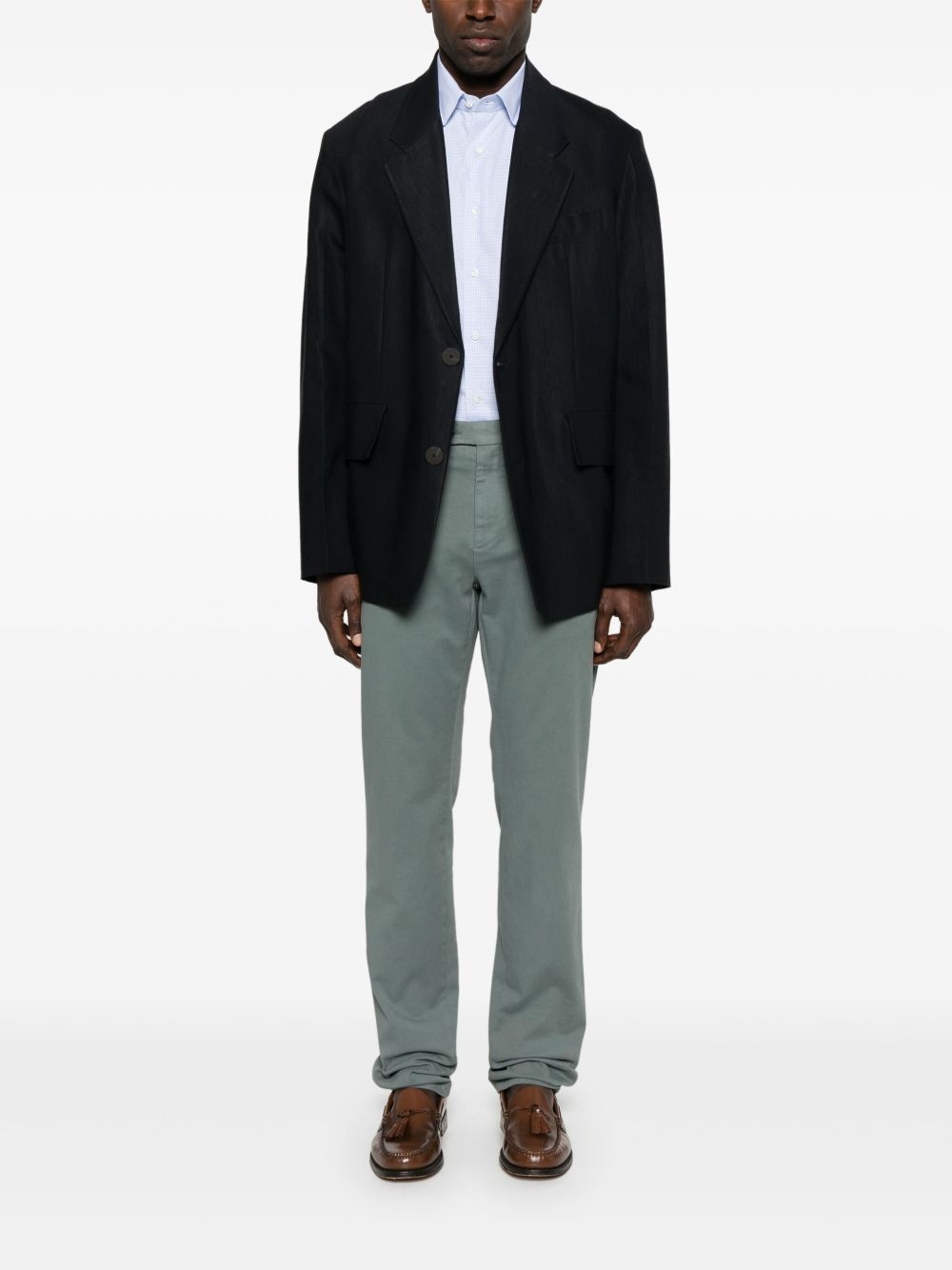 gabardine trousers - 2