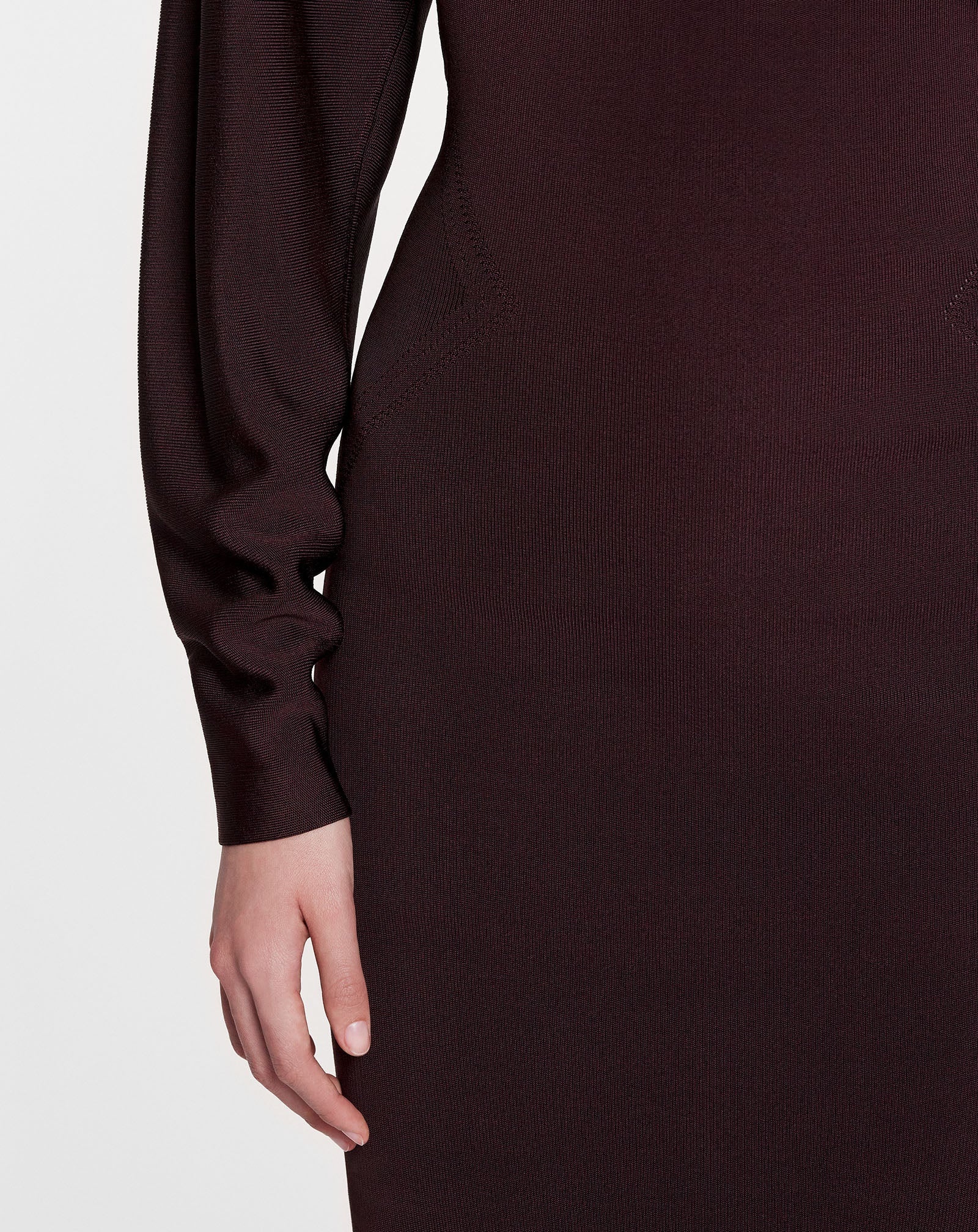 RAGLAN-SLEEVE MIDI DRESS - 5