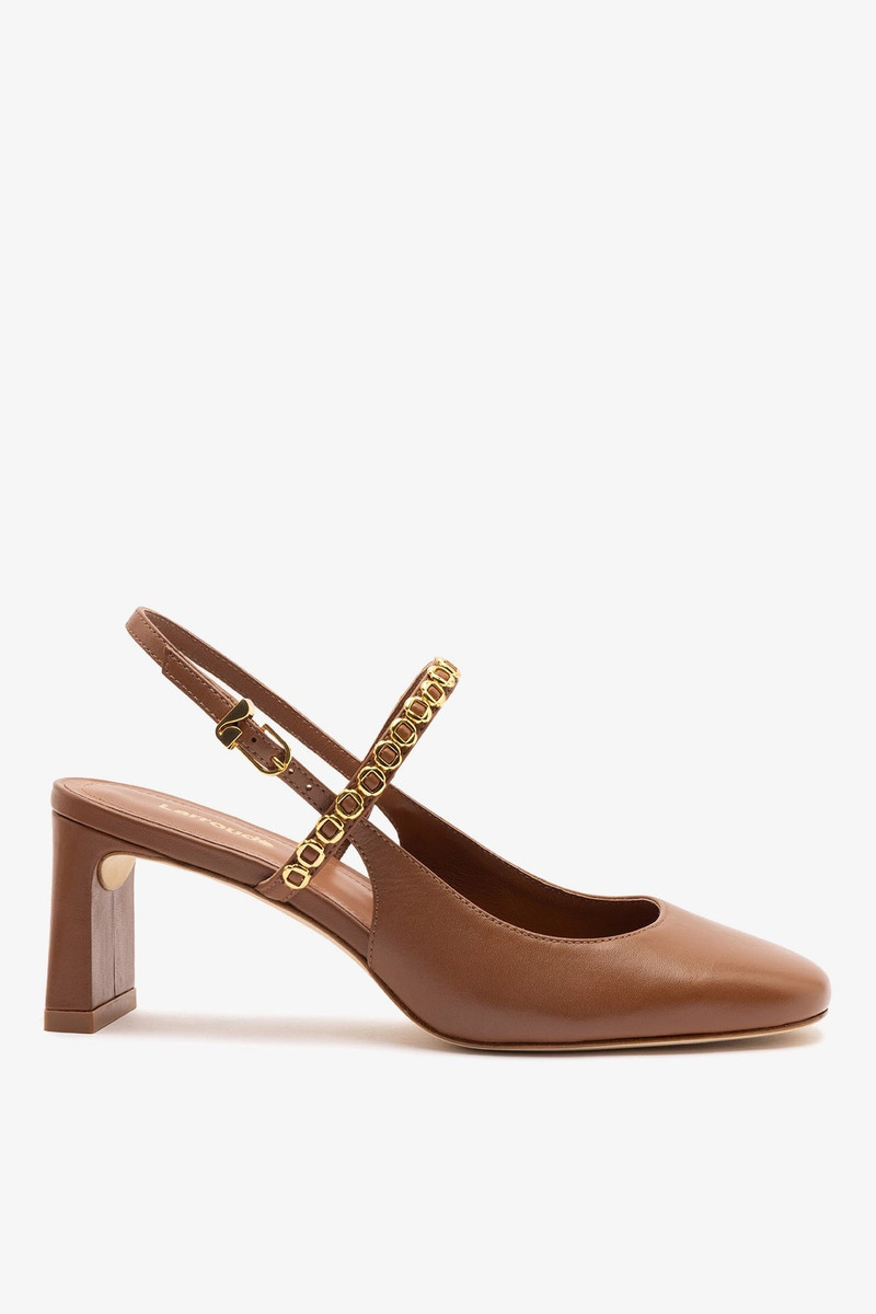 Georgina Milanina Pump In Caramel Leather 1