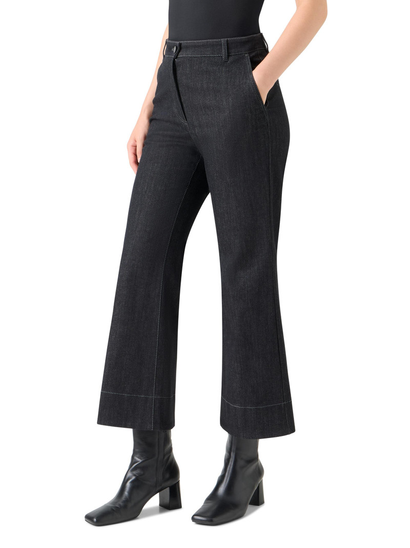 Women's Cecily Cotton Bootcut Pants - Black Denim 3