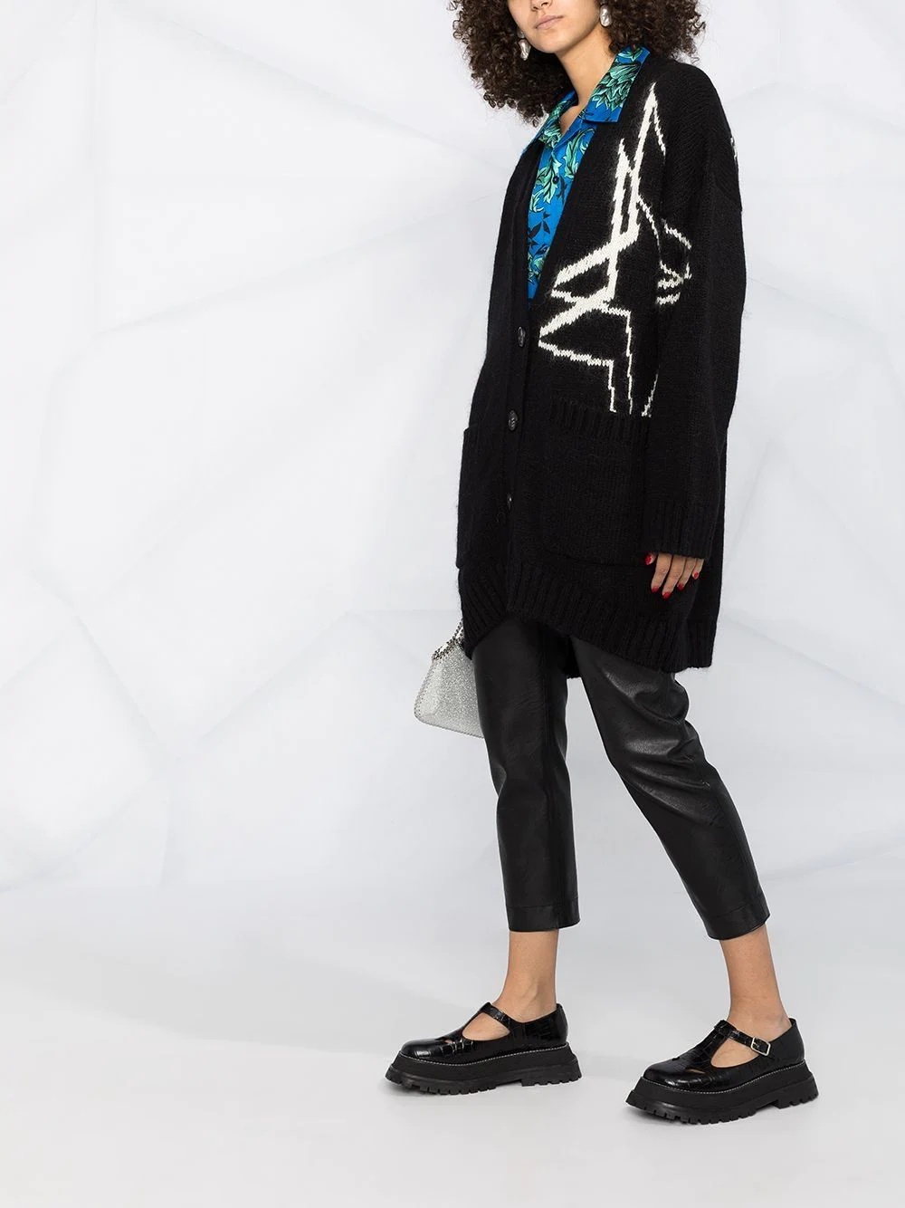 Intarsia-Star Cardigan - 6