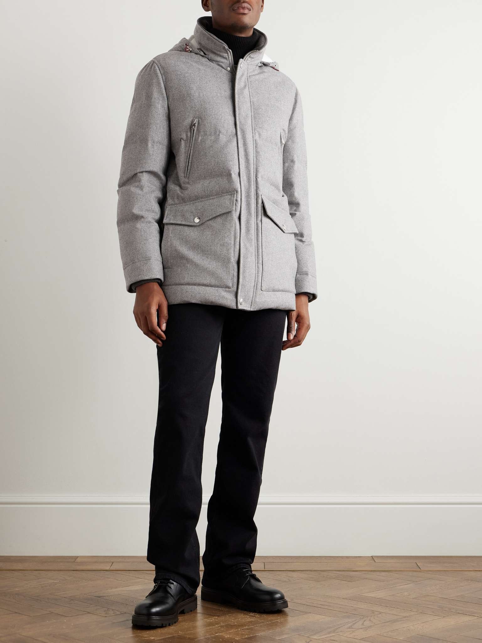 Quilted Wool Down Parka - 2