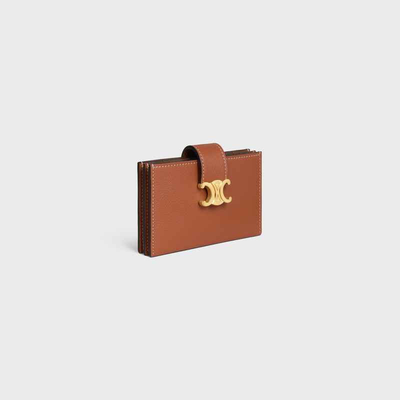 CELINE ACCORDEON CARD HOLDER IN SUPPLE GRAINED CALFSKIN outlook
