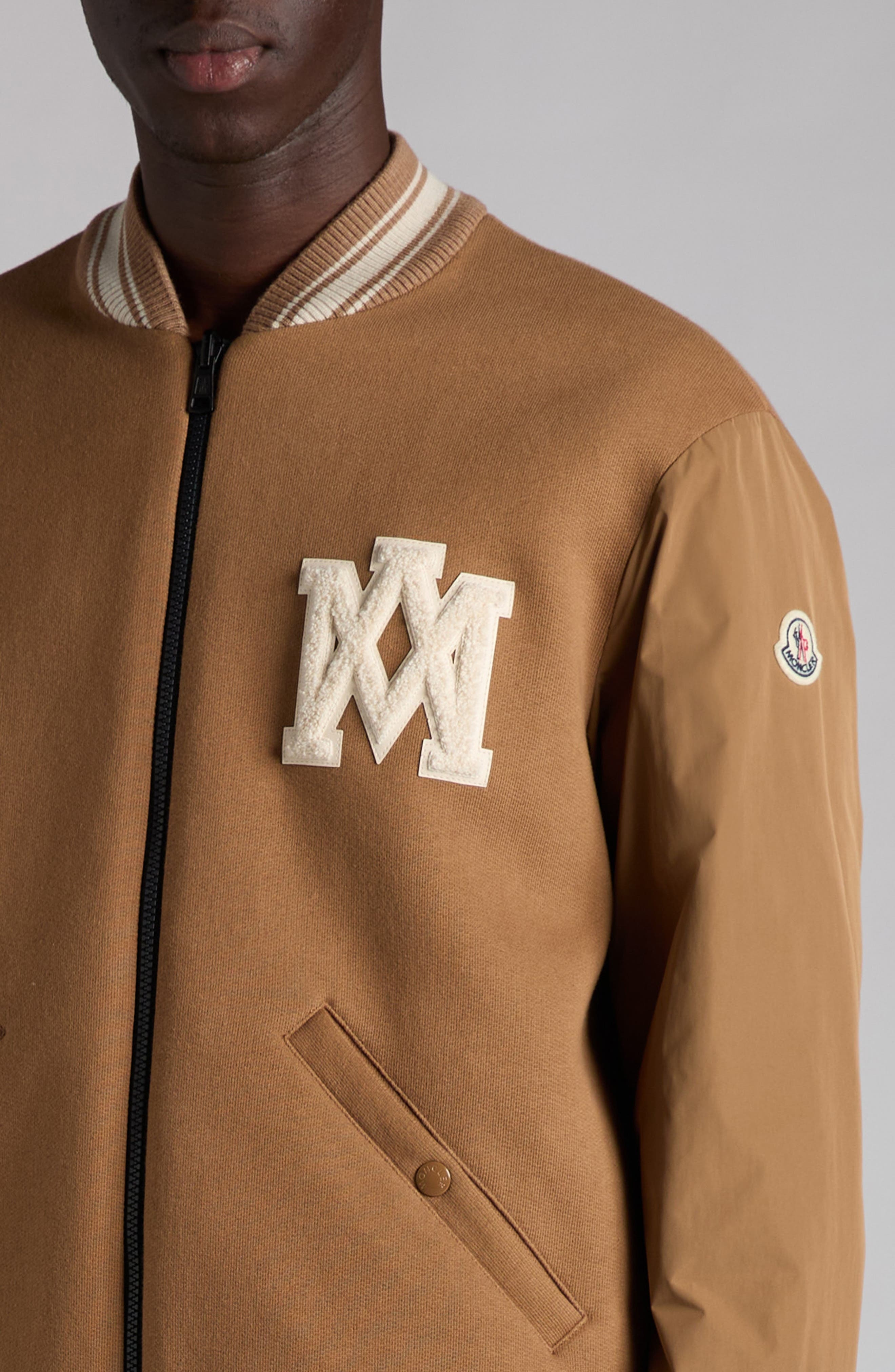 Moncler Vennes Reversible Down Bomber Jacket in Friar Brown at Nordstrom - 5