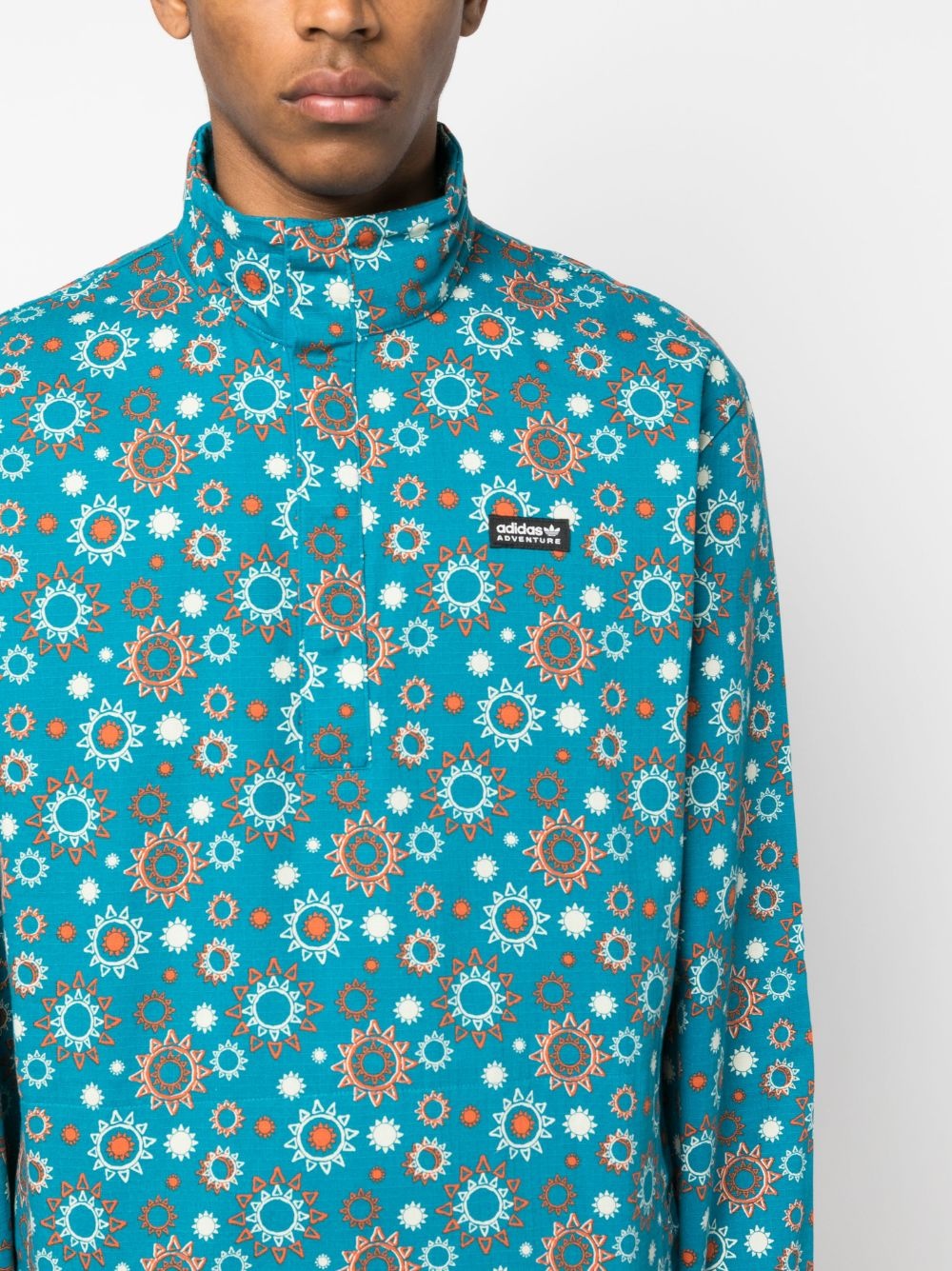 graphic-print organic-cotton jacket - 5