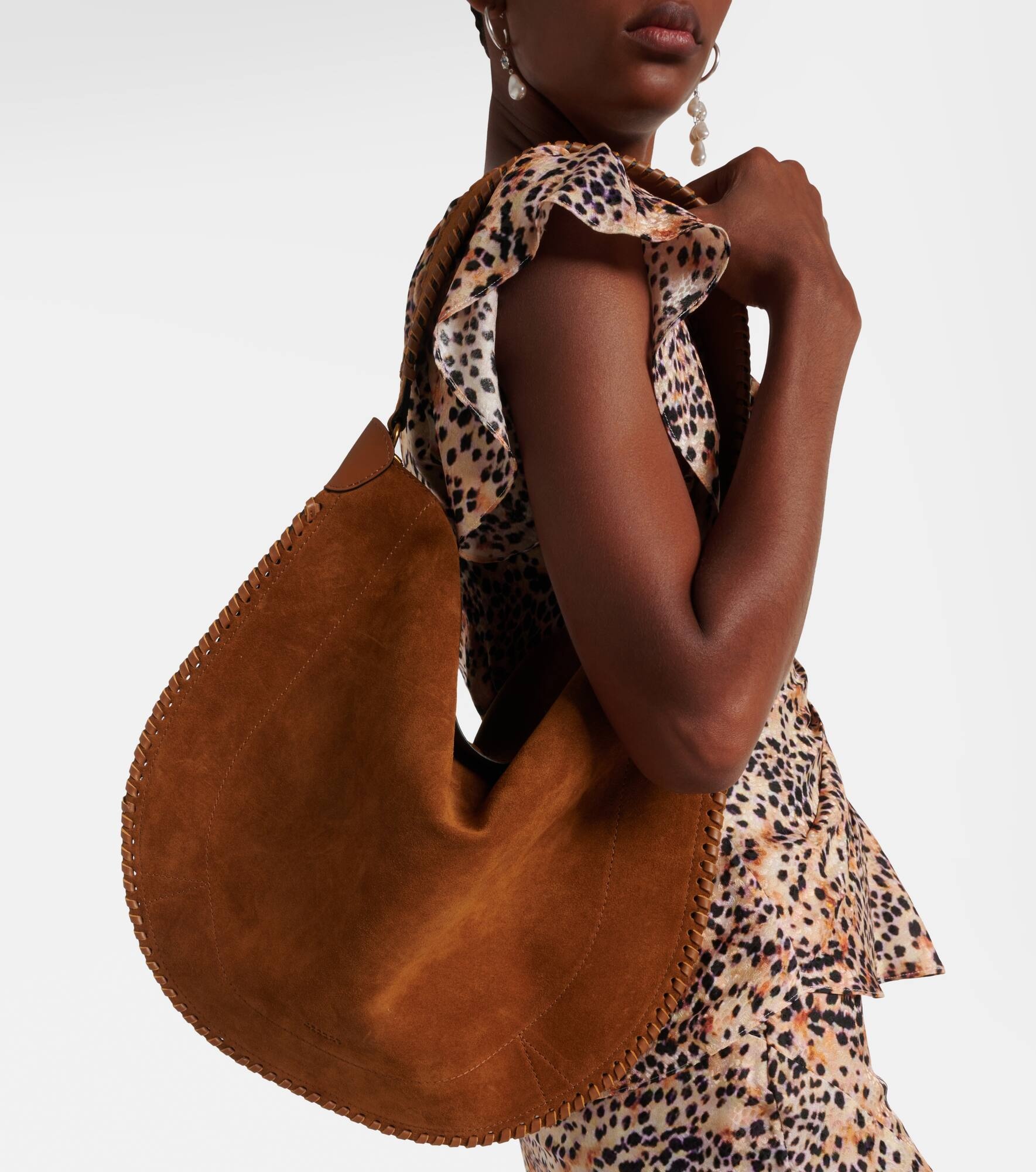 Oskan braided suede shoulder bag - 2