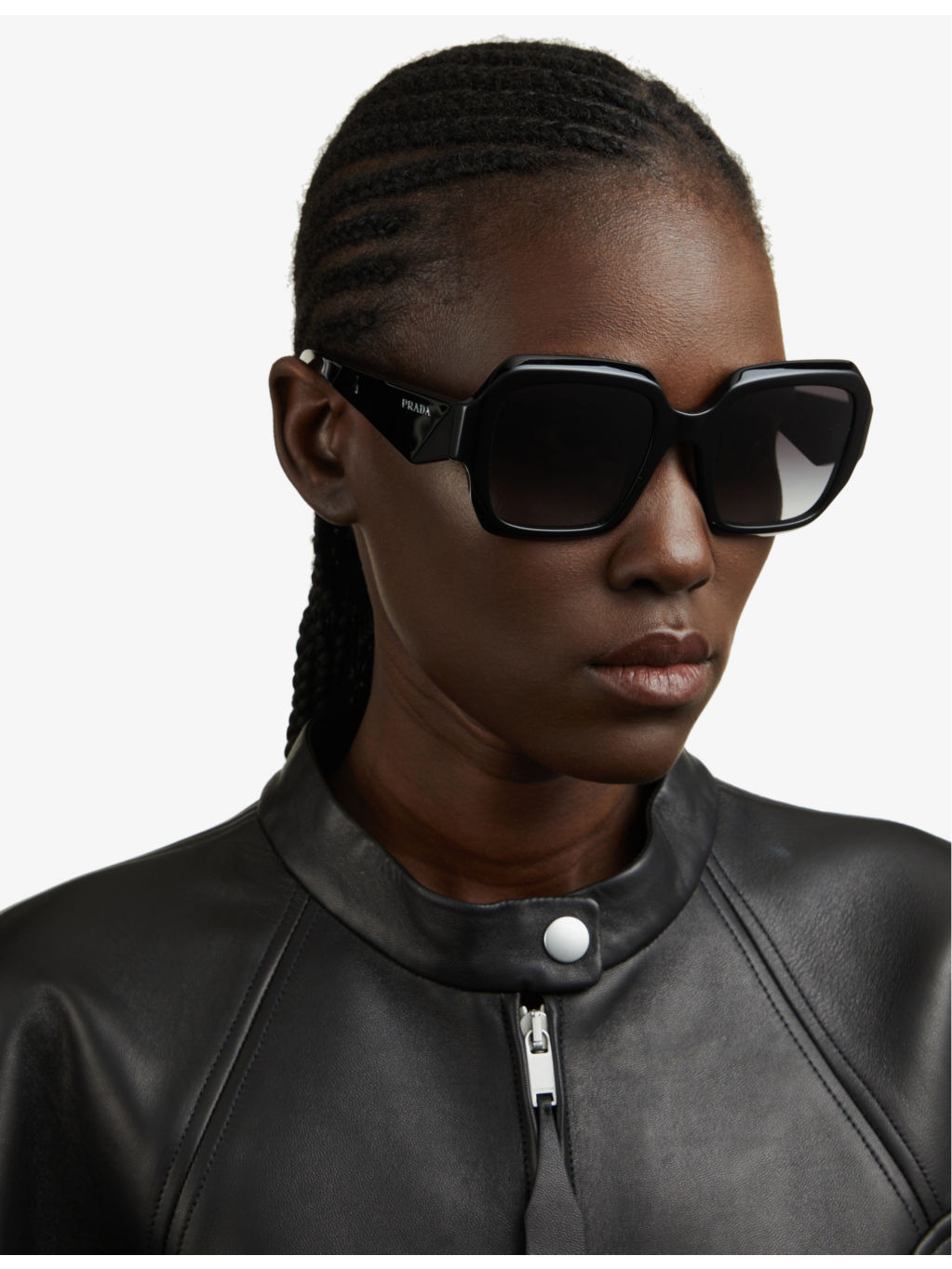 PR 28ZS branded-arm pillow-frame acetate sunglasses - 2